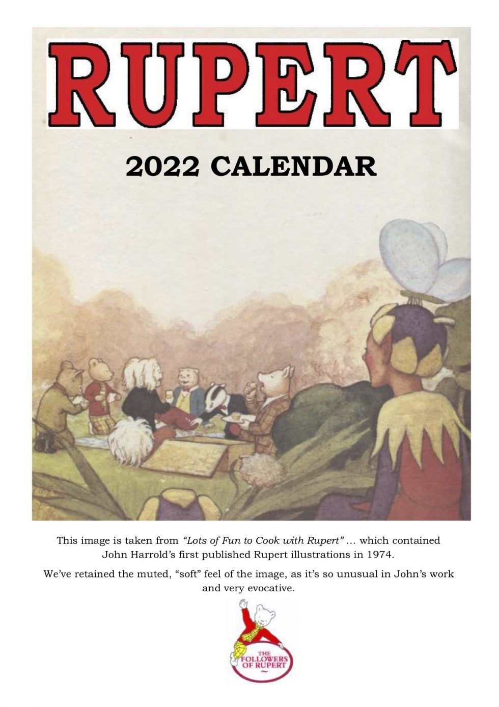 Calendar 2022 The Followers of Rupert Bear